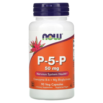 Vitamin B-6 Coenzyme and Magnesium Bisglycinate P-5-P 50 mg - 90 veg.capsules