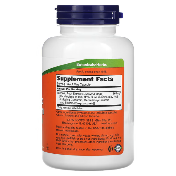 Екстракт Кореня Куркуми Turmeric Curcumin Extract - 120 вег.капсул 2022-10-1500 фото