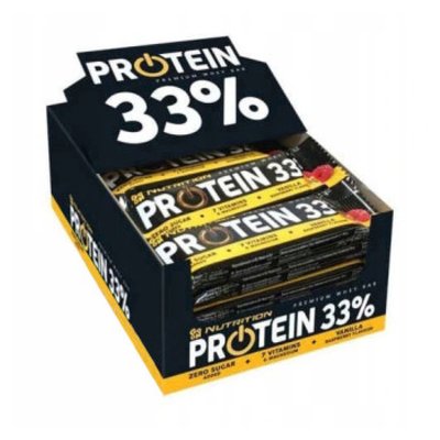 Протеїнові Батончики Protein 33% Bar - 25x50г Ваніль-Малина 2022-09-0285 фото