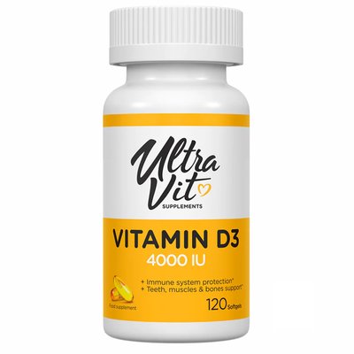 Вітамін D3 Vitamin D3 4000IU - 120 капсул 2022-10-0307 фото