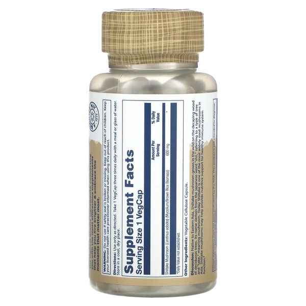 Shiitake Mushroom in capsules Shiitake Mushroom 600mg - 100 veg.capsules