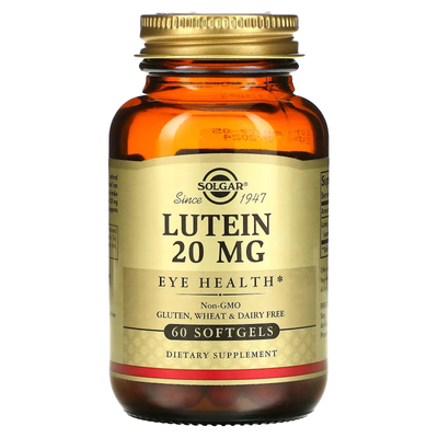 Лютеин Lutein 20мг - 60 софтгель 2022-10-2981 фото