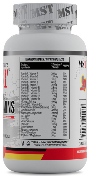 MST&reg; Комплексные Витамины 13 Витаминов и 10 Минералов All Vitamins - 60 таблеток 18277-01 фото
