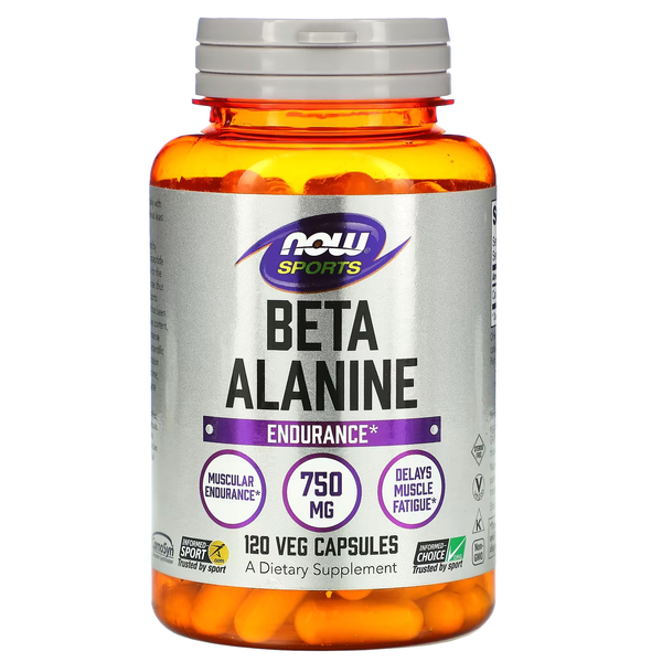 Бета-Аланин в капсулах Beta Alanine 750мг - 120 вег.капсул 2022-10-2927 фото