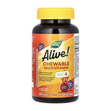 Alive!&reg; Kids Multivitamin - 120 chewable tablets