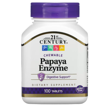 Papaya Enzymes for Digestive Support - 100 tablets