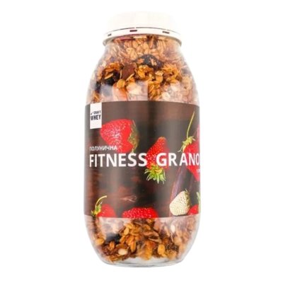 Гранола Fitness Granola - 450г Полуниця з протеїном 2023-10-2988 фото