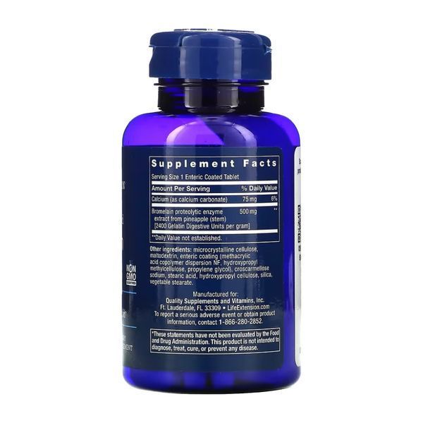 Бромелайн с Кальцием Specially-Coated Bromelain 500мг - 60 таб 2022-10-1885 фото