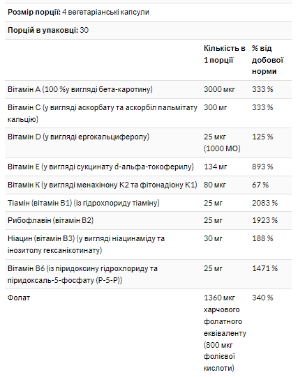 Мультивітаміни для Жінок EVE без заліза – 120 капсул 100-26-5816104-20 фото