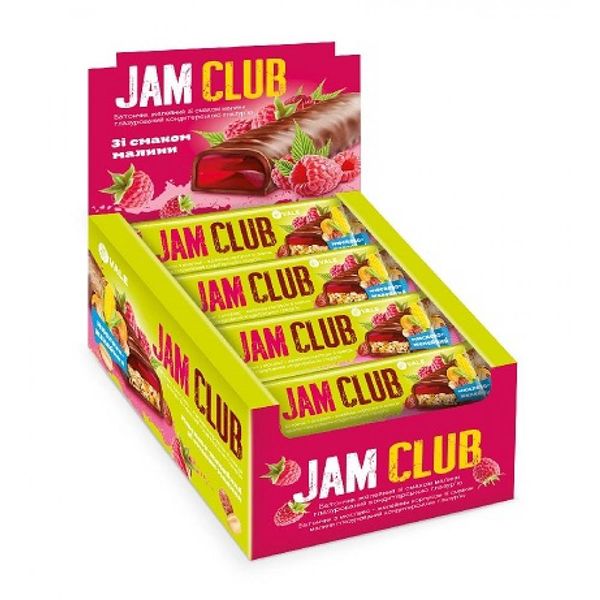 Питательные Батончики Jam Club – 24x40г Мюсли с Малиновым джемом 100-72-2949076-20 фото