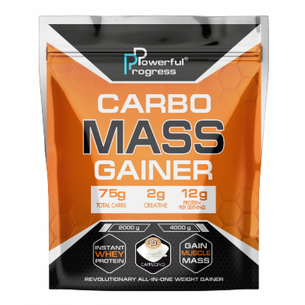 Гейнер Високоефективний Carbo Mass Gainer - 4000г Капучіно 100-13-6343197-20 фото