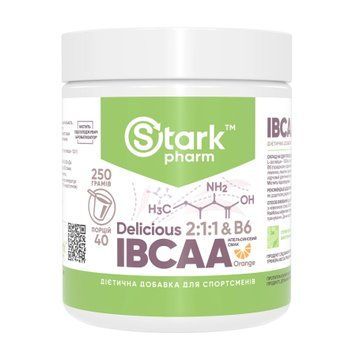 Комплекс Аминокислот с Витамином В-6 Stark IBCAA 2-1-1/Vit B6 - 250г Апельсин 100-90-6075689-20 фото
