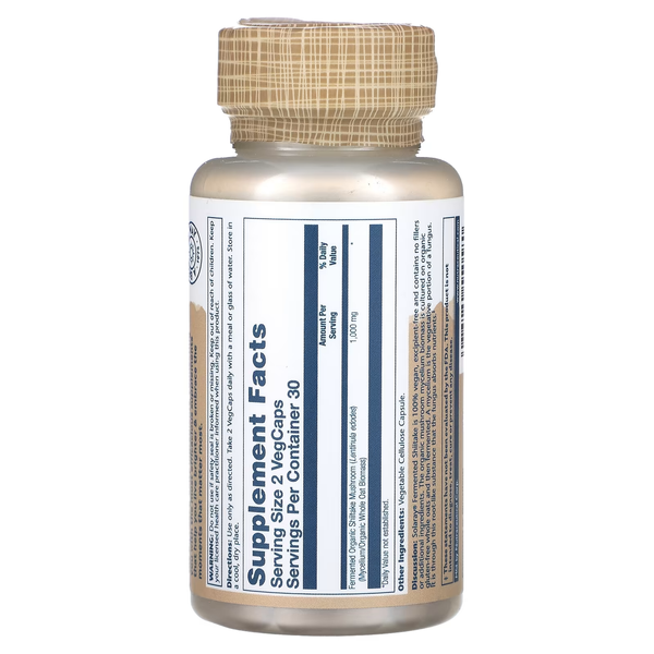 Fermented Shiitake Mushroom 1000mg - 60 veg.capsules