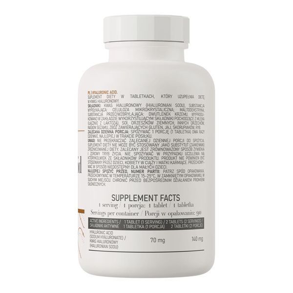 Hyaluronic Acid 70 mg - 90 tablets